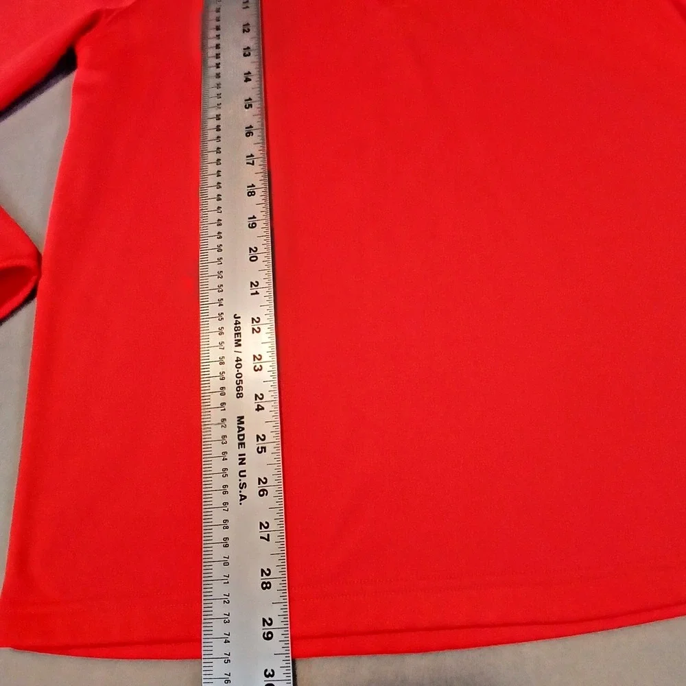 Kansas City Chiefs Pullover Mens L Red‎ Yellow Fleece NFL Football Quarter Zip